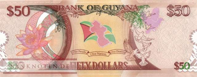 Guyana - 50 Dollars (#041_UNC)