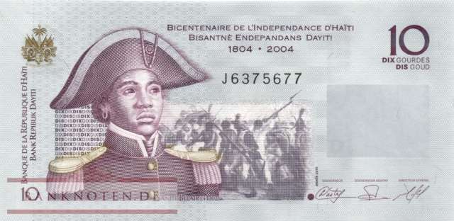 Haiti - 10  Gourdes (#272d_UNC)