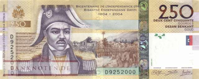 Haiti - 250  Gourdes (#276e_UNC)