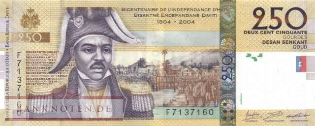 Haiti - 250  Gourdes (#276g_UNC)
