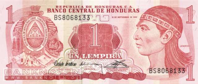 Honduras - 1 Lempira (#071_UNC)