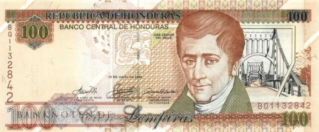 Honduras - 100  Lempiras (#077h_UNC)