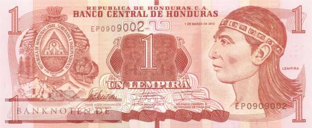 Honduras - 1  Lempira (#096a_UNC)