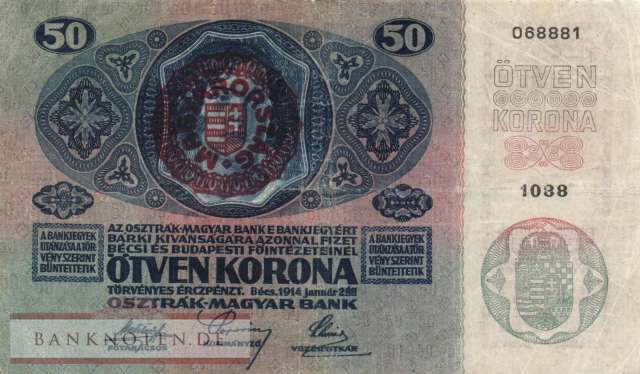 Hungary - 50  Korona (#025_G)