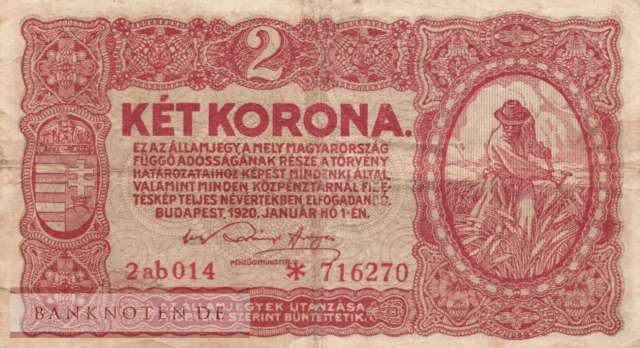 Ungarn - 2  Korona (#058-2_F)