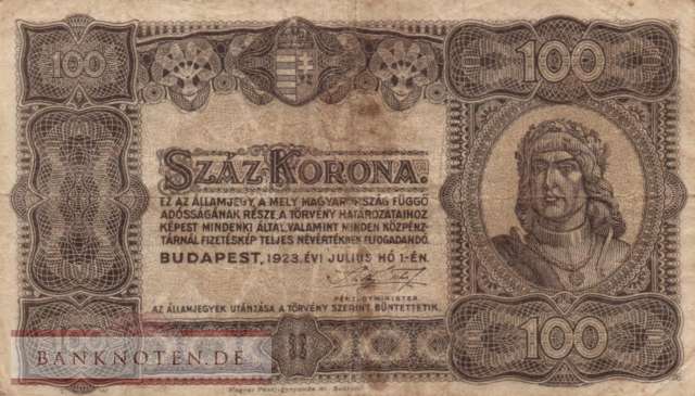 Ungarn - 100  Korona (#073a_F)