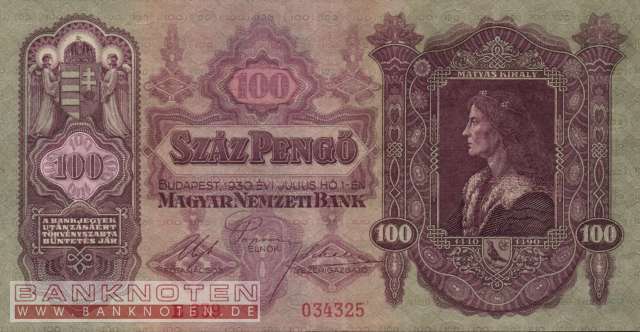 Ungarn - 100  Pengö (#098_XF)