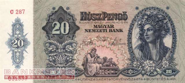 Ungarn - 20  Pengö (#109_UNC)