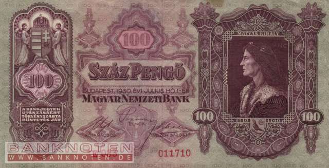 Ungarn - 100  Pengö (#112_VF)