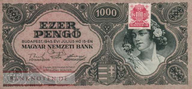 Ungarn - 1.000  Pengö (#118b-1_AU)