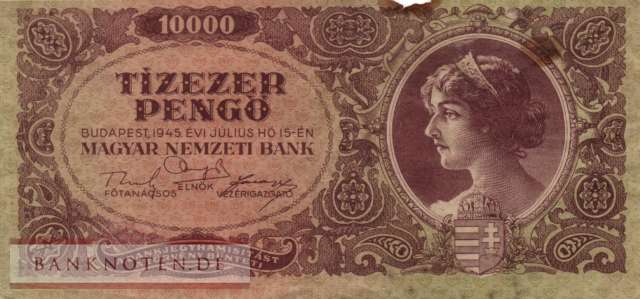 Ungarn - 10.000  Pengö (#119a_VG)