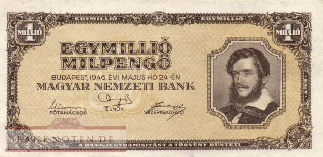 Ungarn - 1 Million Milpengö (#128_VF)