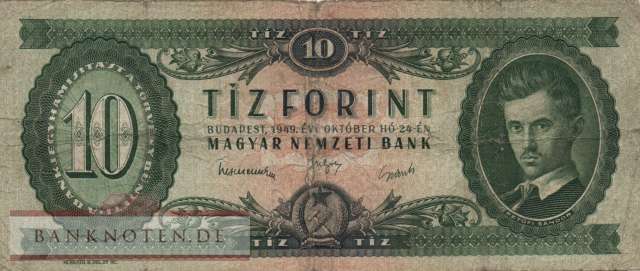Ungarn - 10  Forint (#164a_VG)