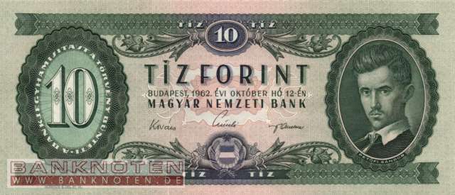 Ungarn - 10  Forint (#168c_UNC)