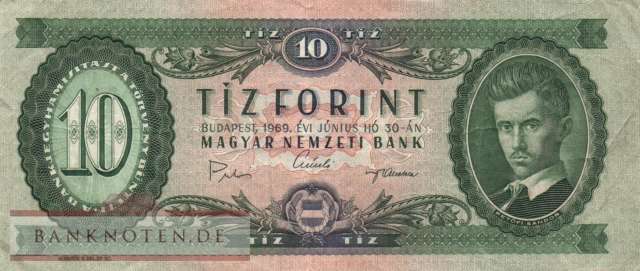 Ungarn - 10  Forint (#168d_F)