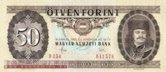 Hungary - 50  Forint (#170f_UNC)