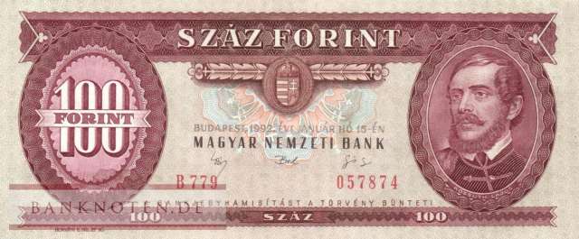 Ungarn - 100  Forint (#174a_XF)