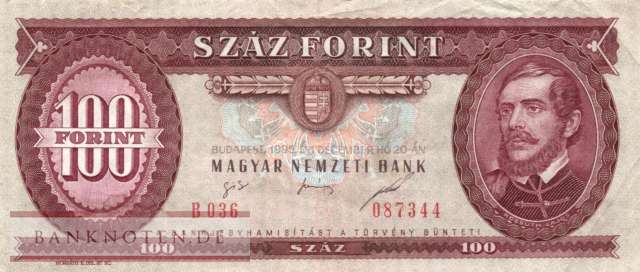 Hungary - 100  Forint (#174c_VF)