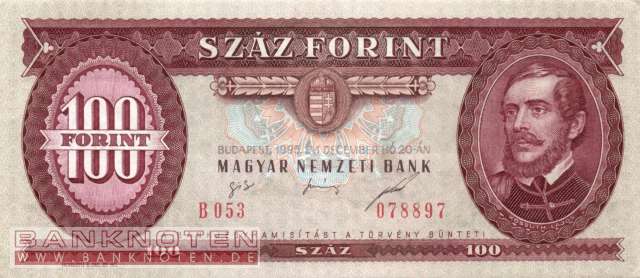 Ungarn - 100  Forint (#174c_XF)