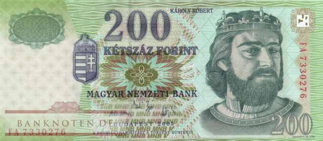 Ungarn - 200  Forint (#187d_UNC)