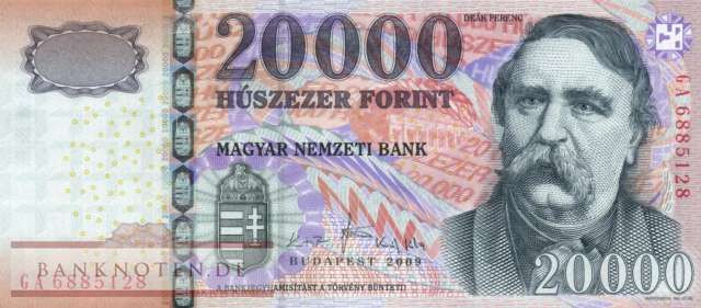 Hungary - 20.000  Forint (#201b_UNC)