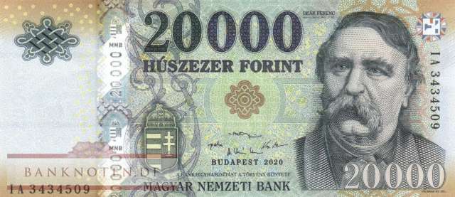 Hungary - 20.000  Forint (#207d_UNC)