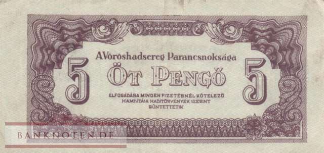 Hungary - 5  Pengö (#M004b_VF)