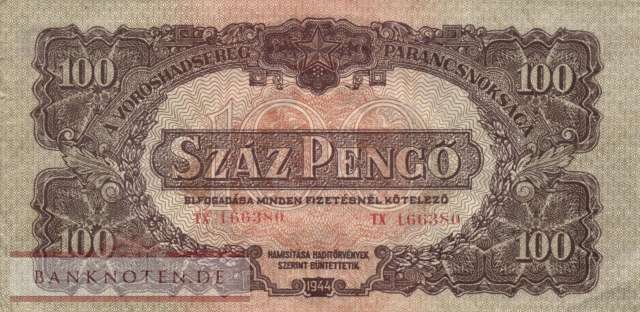 Ungarn - 100  Pengö (#M008-2_F)