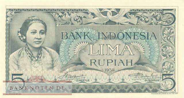 Indonesia - 5  Rupiah (#042_UNC)