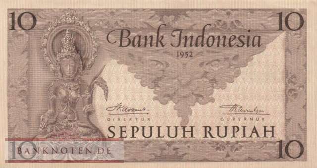 Indonesia - 10  Rupiah (#043b_UNC)