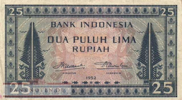 Indonesien - 25  Rupiah (#044b_F)
