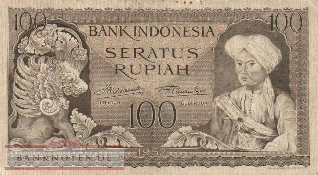 Indonesien - 100  Rupiah (#046_F)