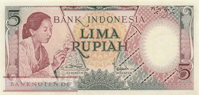 Indonesia - 5 Rupiah (#055_UNC)