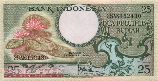 Indonesien - 25  Rupiah (#067a_UNC)