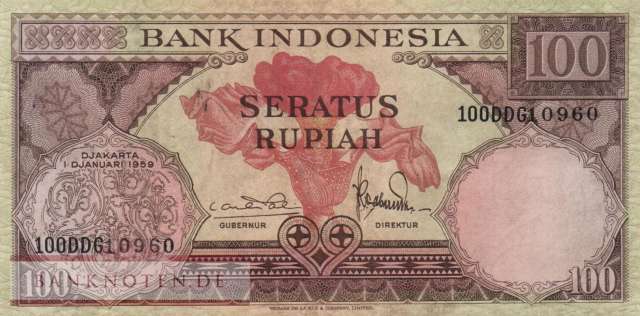 Indonesia - 100  Rupiah (#069_VF)