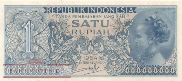 Indonesia - 1  Rupiah (#072_UNC)
