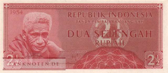 Indonesia - 2 1/2  Rupiah (#073_UNC)