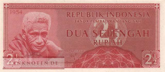 Indonesia - 2 1/2  Rupiah (#073_UNC)