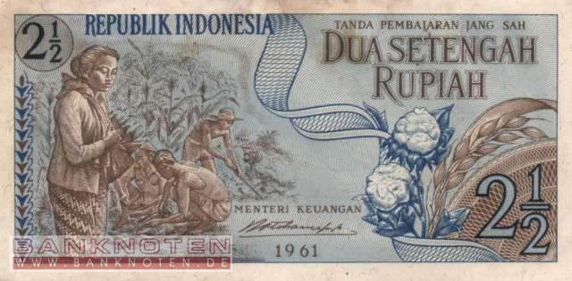 Indonesien - 2 1/2  Rupiah (#079_AU)
