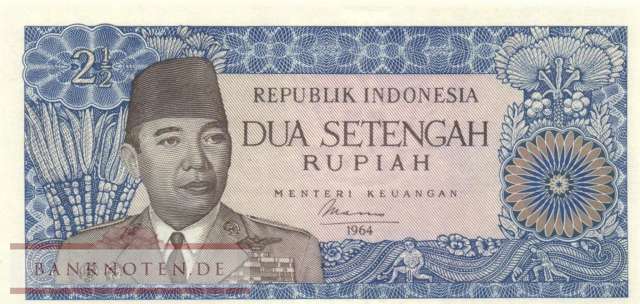 Indonesia - 2 1/2  Rupiah (#081b_UNC)