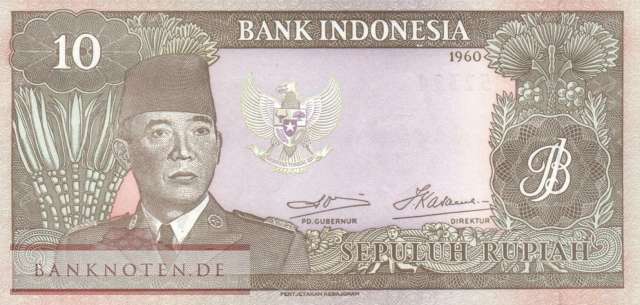 Indonesia - 10  Rupiah (#083_UNC)