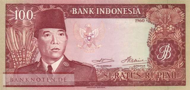 Indonesien - 100  Rupiah (#086a_UNC)