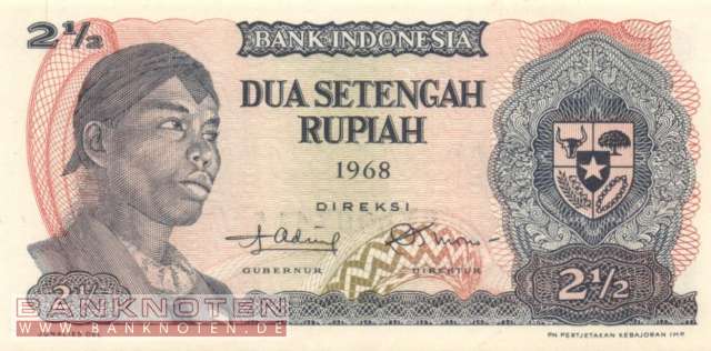 Indonesia - 2 1/2  Rupiah (#103a_UNC)