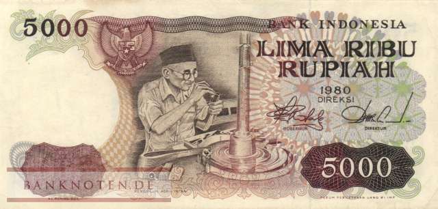 Indonesien - 5.000  Rupiah (#120a_VF)