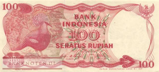 Indonesien - 100  Rupiah (#122b_VF)
