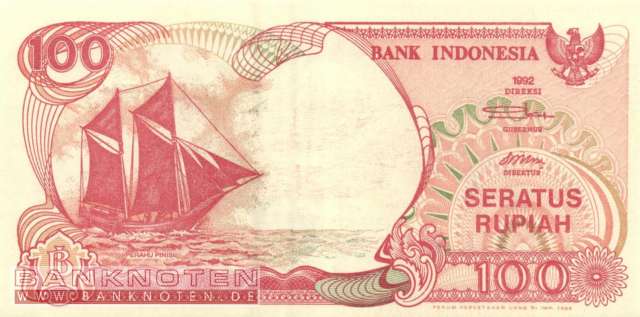 Indonesien - 100 Rupiah (#127c_UNC)