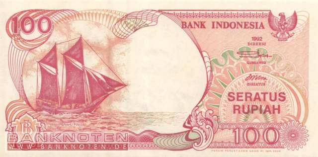 Indonesia - 100  Rupiah (#127h_UNC)
