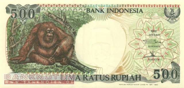 Indonesia - 500  Rupiah (#128a_UNC)