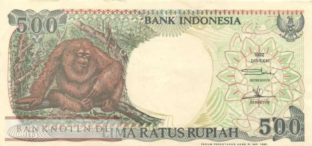 Indonesien - 500  Rupiah (#128d_XF)