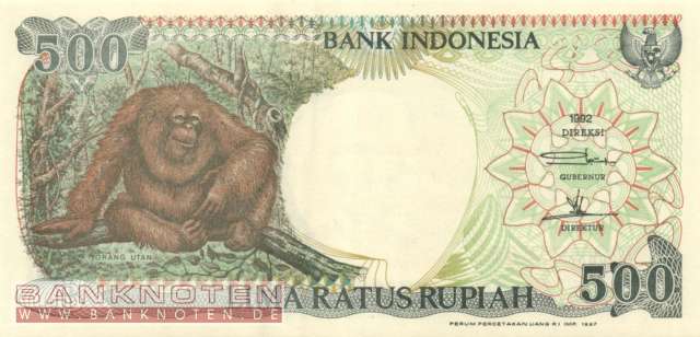 Indonesien - 500  Rupiah (#128f_UNC)